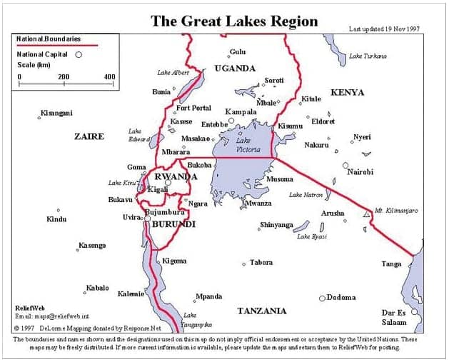 African-Great-Lakes-Region-map-pre-1997, Africa advocates to Obama: Don't recognize Kagame's election, World News & Views 