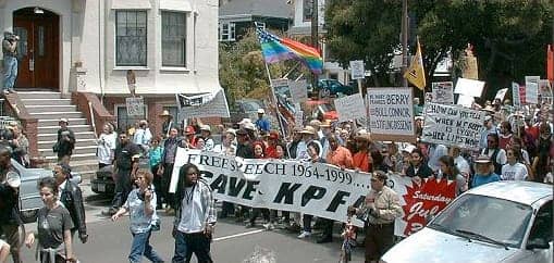 Save-KPFA-march-of-10000-Berkeley-073199-by-Susan-Druding1, Stealing Save KPFA, Local News & Views 