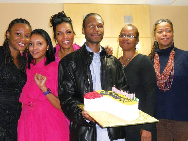 Malcolm’s-26th-b’day-at-Trump-Towers-with-Aunt-Ilyasah-mother-Quibila-Aunt-Malaak-100910-by-JR-web, Mumia, the media and more: Davey D, MOI JR and Malcolm Shabazz on Hard Knock Radio, News & Views 