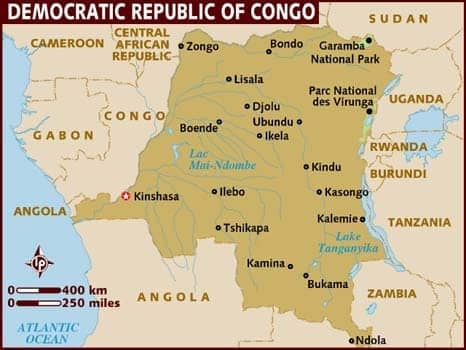 Democratic-Republic-of-Congo-map, No funds for tasers or war criminals: Stop state violence in San Francisco and Congo, World News & Views 