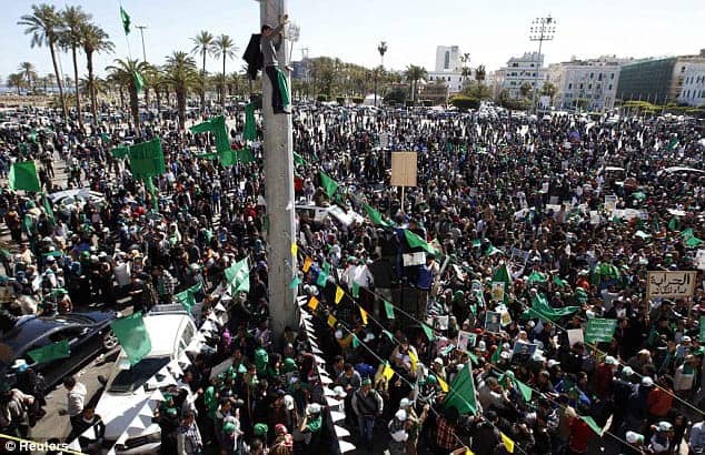 Libya-pro-Gaddafi1, Million Libyans march in support of Qaddafi, World News & Views 