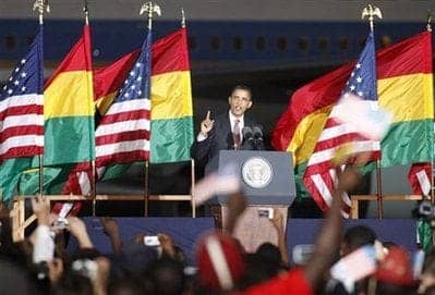 Obama-addressing-accra1, Open Letter from an African to American President Barack Obama on the war in Libya, World News & Views 