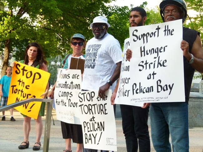 Pelican-Bay-hunger-strike-rally, Repression breeds resistance!, Abolition Now! 