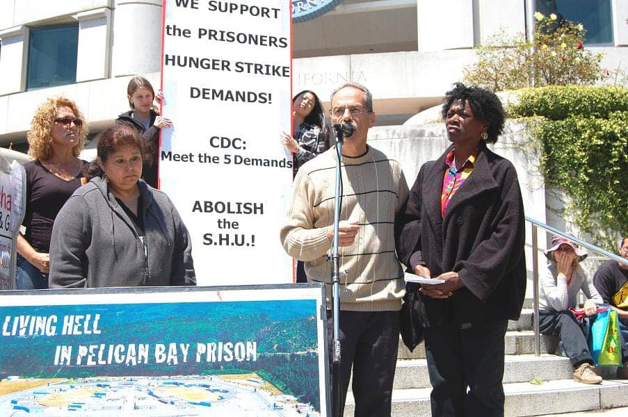 Hunger-strikers’-parents-Marie-Randy-Maria-Irma-speak-at-solidarity-rally-at-SF-State-Bldg-080111-by-Patricia-Jackson, Supermax prisons: 21st century asylums, Abolition Now! 