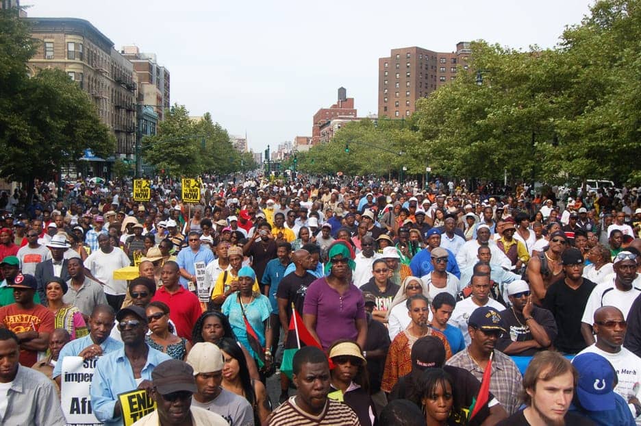 Millions-March-in-Harlem-Malcolm-X-Blvd-081311-by-Amadi-Ajamu-web, From Harlem to the United Nations: Hands off Africa and Africans worldwide!, News & Views 