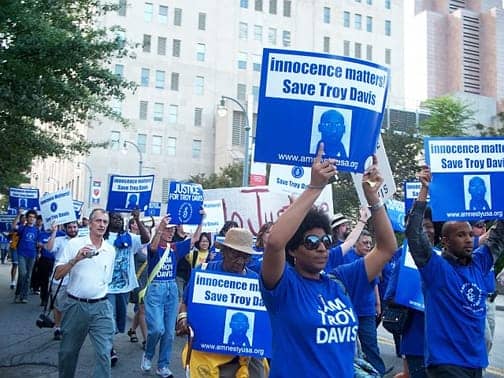 Troy-Davis-march-0908-by-Michael-Schiffman-web, Angela Davis: Stop the execution of Troy Davis, set for Sept. 21, Abolition Now! 