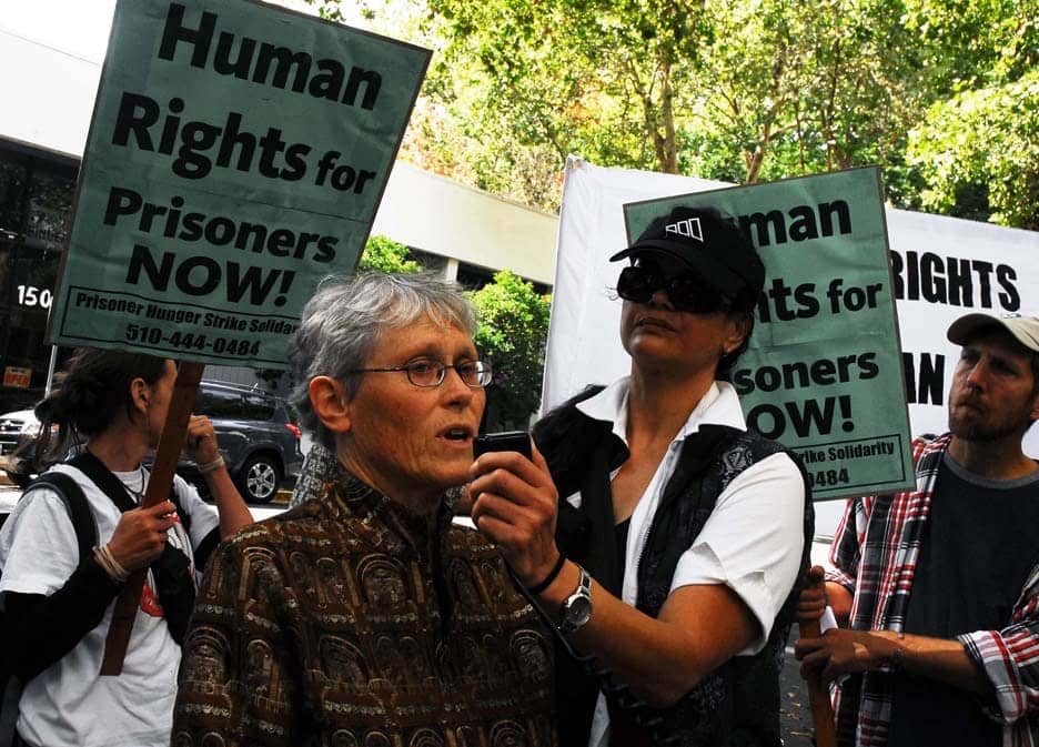California-prisoner-hunger-strike-solidarity-rally-attorney-Carol-Strickman-CDCR-HQ-Sacramento-101511-by-Bill-Hackwell1, Prisoners being frozen to break hunger strike; some quit, some willing to die for their rights, Behind Enemy Lines 
