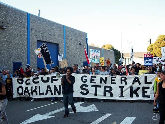 Occupy-Oakland-General-Strike-Boots-Riley-leads-march-from-OG-Plaza-to-shut-down-Port-110211-by-Isaac-Steiner, Racism, white privilege in the 99%: If not now, when do we address it?, Local News & Views 