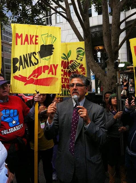 Occupy-SF-bank-protest-John-Avalos-Make-banks-pay-092911-by-Steve-Rhodes3, John Avalos for Mayor: Everyday giants can turn the city around, Local News & Views 