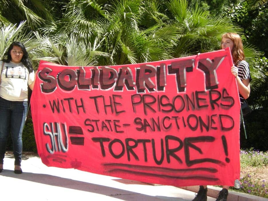 Rally-banner-for-Ammiano-SHU-hearing-Solidarity-with-the-prisoners-SHU-state-sanctioned-torture-082311, We dare to win: The reality and impact of SHU torture units, Behind Enemy Lines 