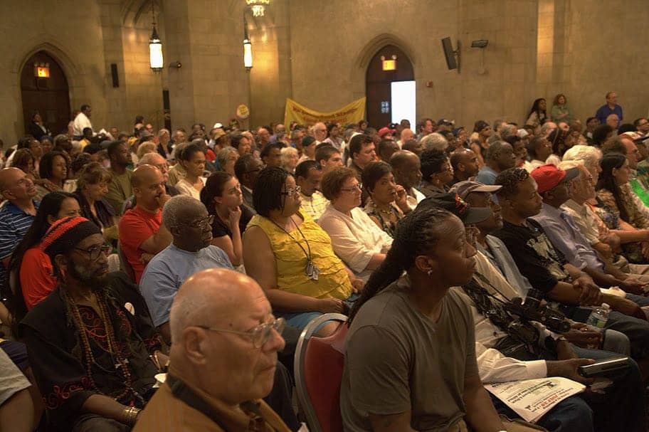 Riverside-Church-packed-for-Cynthia-McKinney-on-Libya-093011, Lies, deception and betrayal sparked the war against Libya, World News & Views 