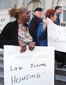 Berkeley-public-Sec-8-residents-rally-for-BHA-2006-by-Suzanne-La-Barre-Berkeley-Daily-Planet, Massive budget cuts may result in billionaire buying Berkeley’s public housing, Local News & Views 
