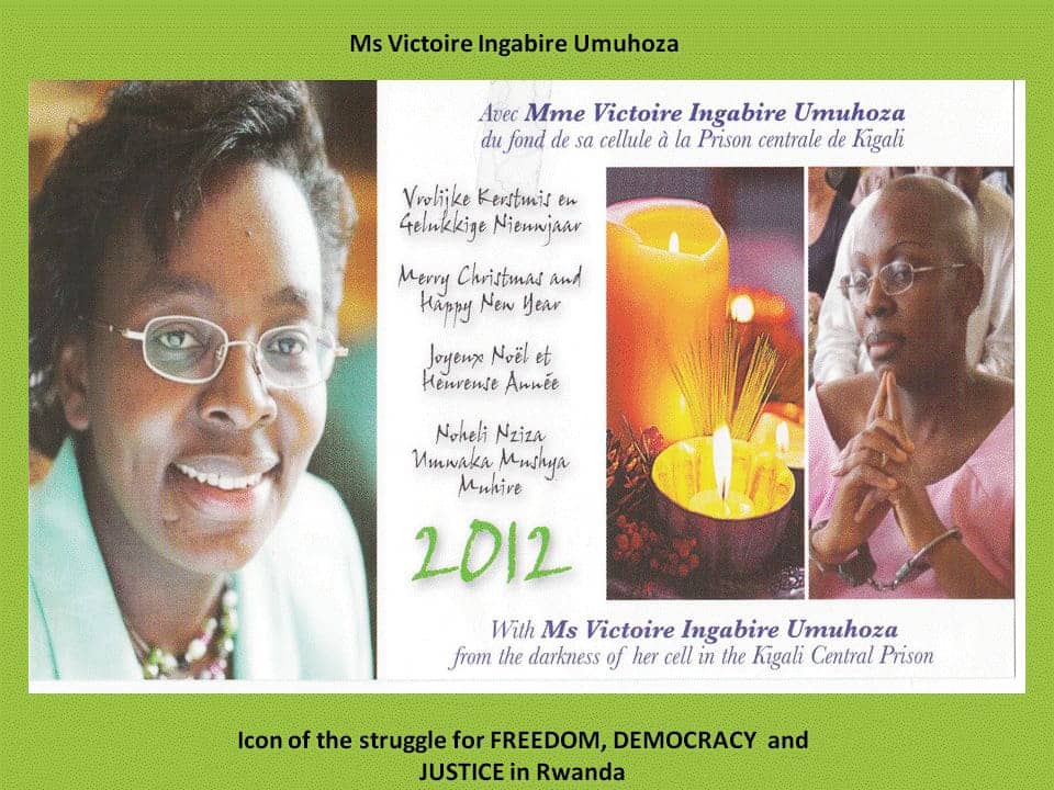 Victoire-Ingabires-prison-Christmas-card-1211, Rwanda: Victoire Ingabire’s daughter calls for world pressure on Kagame, World News & Views 