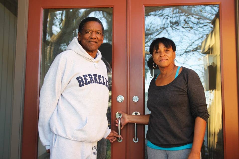 Jerome-and-Linda-Loston-at-front-door-of-home-facing-foreclosure-010112-web, Vietnam vet issues call to arms to save his home, Local News & Views 