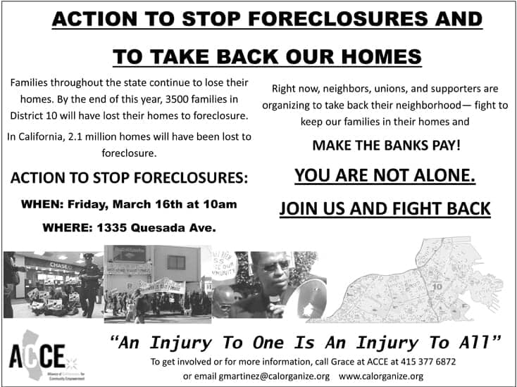 Stop-Foreclosure-031612-flier, Help Dexter Cato and family reoccupy their home Friday, Local News & Views 