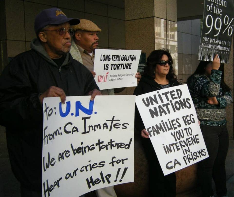 UN-petition-press-conf-LA-State-Bldg-032012-by-Dolores-Canales, Prisoners in solitary confinement petition United Nations: ‘CDCR destroys our minds, souls and spirits’, Behind Enemy Lines 