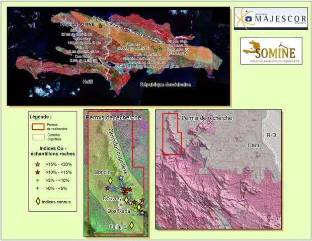 Majescor-mining-survey-concentrates-on-50-sq-km-SOMINE-property-Haiti-Massif-du-Nord, Poor little rich Haiti to be fleeced of copper-silver-gold via Caracol deep-water port, World News & Views 