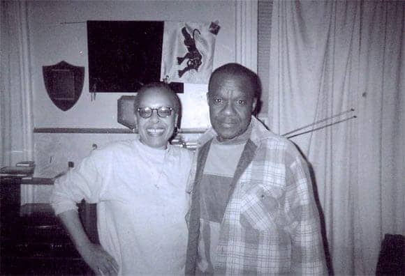 Barbara-Cox-Easley-Reggie-Schell-in-Schells-Philly-home, Capt. Reggie Schell: Black Panther (1941-2012), Culture Currents 