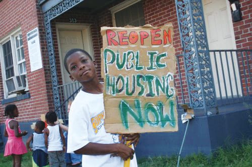 New-Orleans-Reopen-public-housing-now-by-Survivors-Village1, Congress pushes to deregulate public housing authorities across the nation, News & Views 