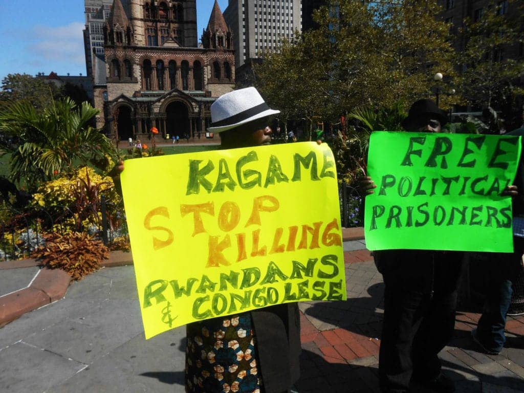 Anti-Kagame_protesters_from_Rwanda_Congo_Burundi_outside_Boston_hotel_092112-2-1024x768, Rwandans and Congolese should be allies, not enemies, World News & Views 