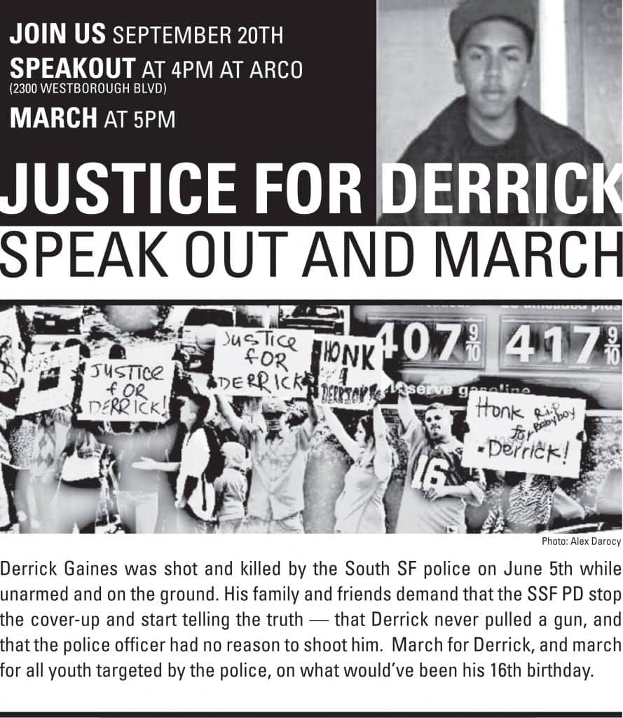 Justice_for_Derrick_092012-889x1024, Derrick Gaines: They treated him like a statistic, Local News & Views 
