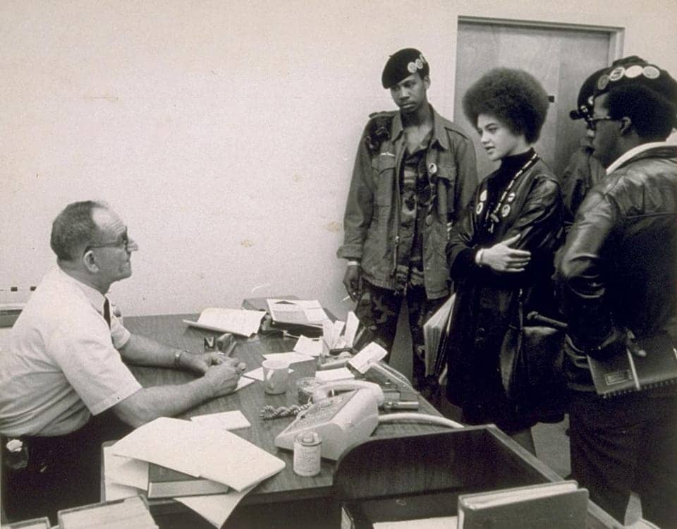 Kathleen-Cleaver-other-Panthers-in-‘prosecutions-office-1968’-by-Peter-Breinig-courtesy-UC-Berkeley-Bancroft-Library, Distorting the legacy of Richard Aoki, Local News & Views 