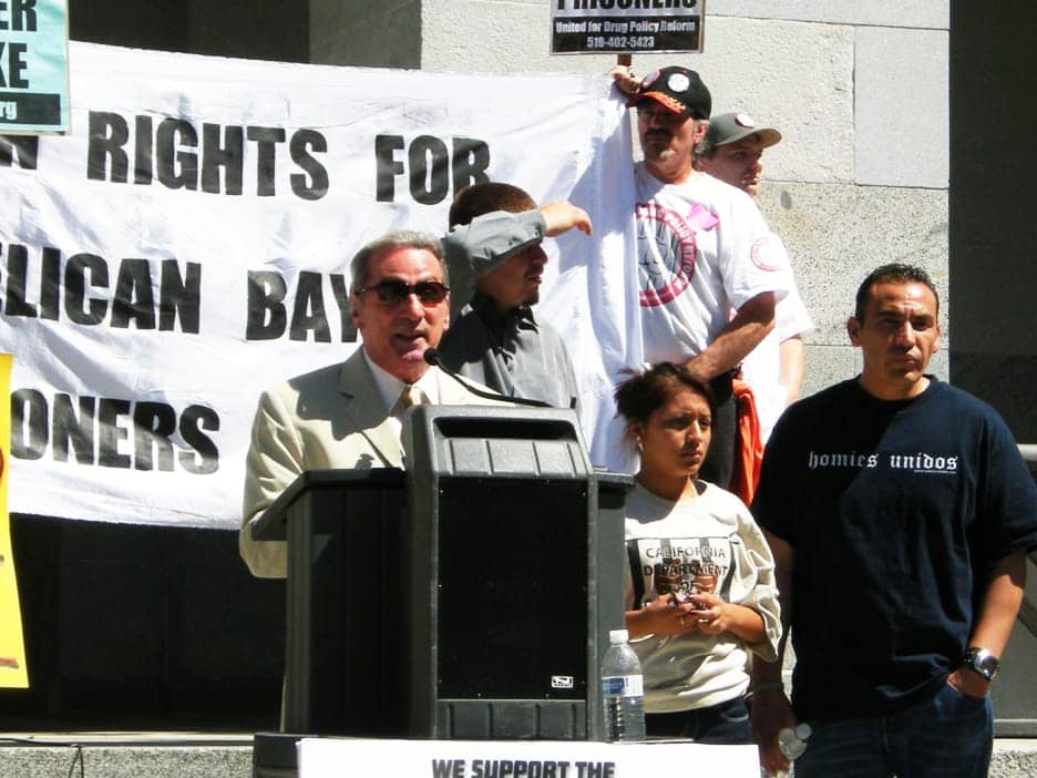 Assemblyman_Tom_Ammiano_chair_of_Public_Safety_Committee_speaks_at_rally_prior_to_SHU_hearing_082311, Ammiano decries Gov. Brown’s veto of media access to prisoners, News & Views 