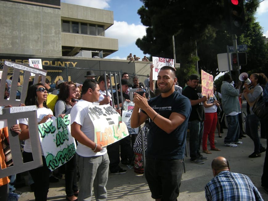 Rally-to-End-All-Racial-Hostilities-LA-County-Jail-101012-11-by-Virginia-Gutierrez, California rises to prisoners’ challenge to end racial hostilities, Behind Enemy Lines 