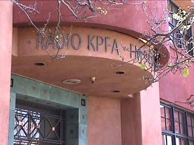 KPFA-entrance, Culture of violence, News & Views 