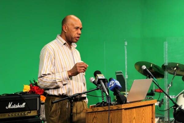 William-Hammons-exec-dir-Overcomers-With-Hope-speaks-on-saving-Marcus-Garvey-Bldg-121812-by-Charles-Berkowitz, Save Liberty Hall, the Marcus Garvey Building in West Oakland, Local News & Views 