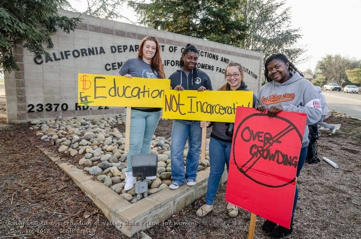 Chowchilla-Freedom-Rally-Education-not-Incarceration-No-overcrowding-012613-by-Scott-Braley, Judges grant California six additional months to cut prison population, News & Views 