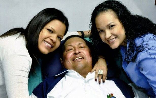 Hugo-Chavez-daughters-in-Cuba-hospital-021413-by-Prensa-Presidencial, First images released of Venezuelan President Chavez since his operation, World News & Views 