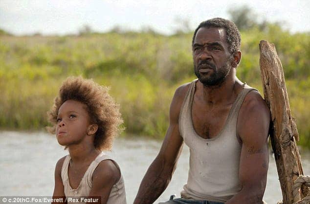 Quvenzhane-Wallis-as-Hushpuppy-Dwight-Henry-as-dad-in-Beasts-of-the-Southern-Wild, Between Quvenzhané and a hard place, Culture Currents 
