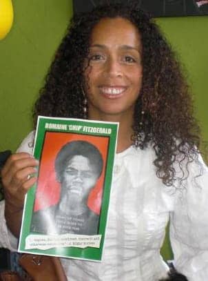 Dominique-DiPrima-holds-pic-of-Romaine-Chip-Fitzgerald-at-Kaos-Network-LA-062808, Back to our Afrikan home, World News & Views 