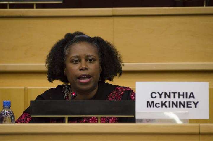 UN-Meeting-on-Palestine-Cynthia-McKinney-speaks-042913-by-Yosuke-Kobayashi-web, Speaking to UN Meeting on Palestine, Cynthia McKinney calls for public debate on pro-Israel lobby, News & Views 