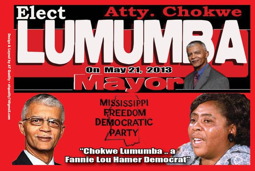 Chokwe-Lumumba-Fannie-Lou-Hamer-flyer-0513, Chokwe Lumumba’s close race: the Christian brother with an African name could be the next mayor of Jackson, Miss., News & Views 