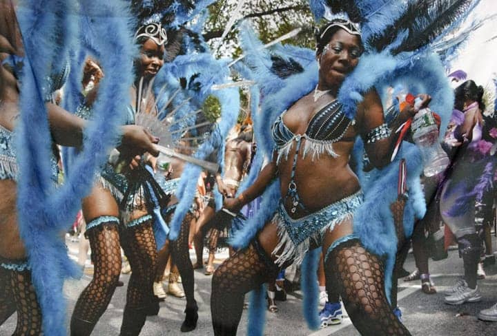 Tracy-Brown-‘Bacchanal-Beauties-–-Blue’-photography-on-gauze-by-Malaika-web, ‘The Black Woman Is God’ – Part II, Culture Currents 