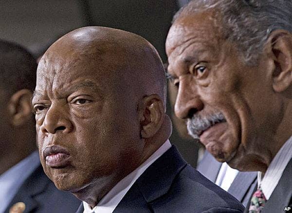 Reps.-John-Lewis-John-Conyers-angry-re-Supreme-Court-voting-rights-decision-062513-by-AP, In the wake of the Supreme Court voting rights ruling, News & Views 