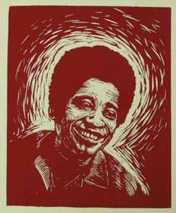 George-Jackson-linocut-by-Santiago-Armengod, The revision and origin of Black August, Local News & Views 