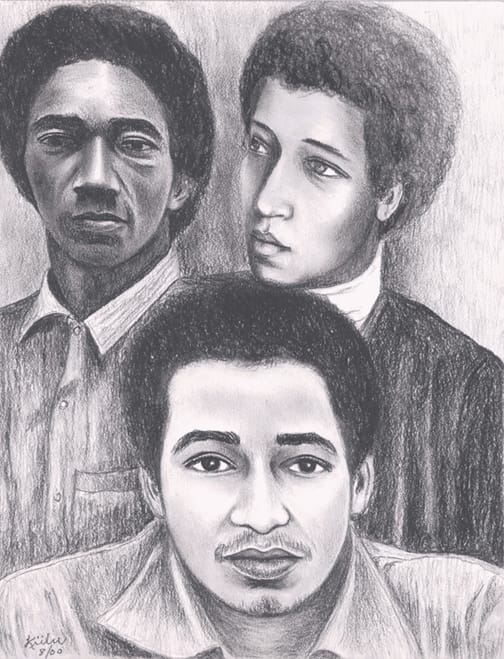 Ruchell-Magee-George-Jonathan-Jackson-drawing-by-Kiilu-Nyasha-web, The acquittal of a murderer, Local News & Views 