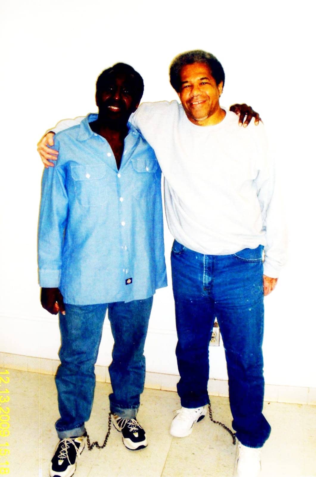 Kenny-Zulu-Whitmore-Albert-Shaka-Woodfox-shackled-2009, Zulu’s tribute to Herman ‘Hooks’ Wallace: Freedom ain’t never been free, Behind Enemy Lines 