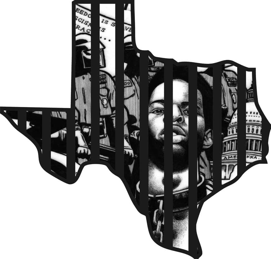 Texas-by-Kevin-Rashid-Johnson-web, The Texas Department of Cowboy Justice: A case of lawless law enforcement, Abolition Now! 