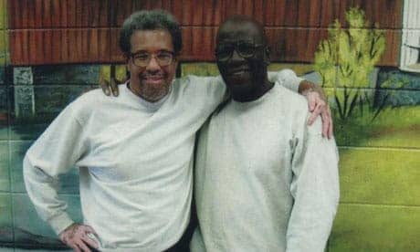 Albert-Woodfox-Herman-Wallace-in-Angola-prison-by-Guardian, Albert Woodfox bids farewell to his Angola 3 brother, Herman Wallace, fights on for freedom, Behind Enemy Lines 