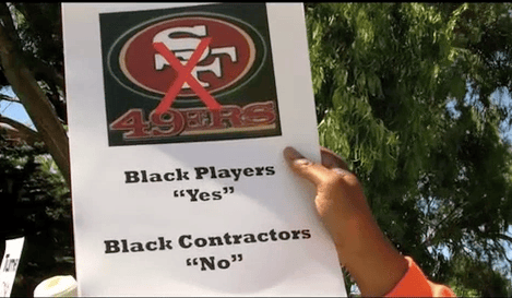 United-4-Justice-rally-Candlestick-090813-3-by-Kilo-G.-Perry, Protest at Candlestick: 49ers’ scorecard – Black players YES, Black contractors NO, Local News & Views 