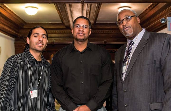 LSPC-35th-Anniversary-Manuel-LaFontaine-Jason-Bell-of-SFSU-Project-Rebound-Jerry-Elster-101913-by-Aubrie-Johnson-web, 35 years anchoring the prison abolition movement: Legal Services for Prisoners with Children’s 35th Anniversary Celebration, Local News & Views 
