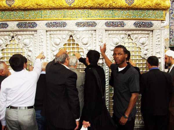 Malcolm-Shabazz-at-Zainab-tomb-in-Syria, The Karbala Mixtape, Culture Currents 