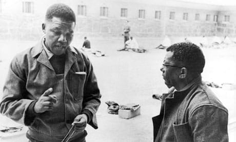 Nelson-Mandela-Walter-Sisulu-in-prison-courtyard-Robben-Island1, Mandela, pacifist or rebel?, World News & Views 