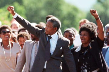 Nelson-Winnie-Mandela-raise-fists-on-release-from-Victor-Verster-Prison-021190-by-Alexander-Joe-AFP, Winnie and Nelson: Forever linked to freedom struggle, World News & Views 