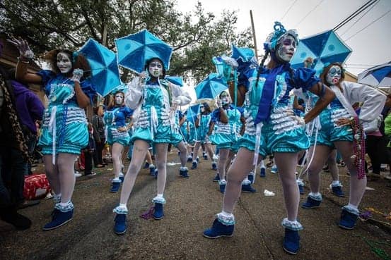 New-Orleans-Baby-Doll-Ladies-in-2013-Zulu-Parade-by-Getty-Images, ‘Unfathomable City: A New Orleans Atlas’, Culture Currents 