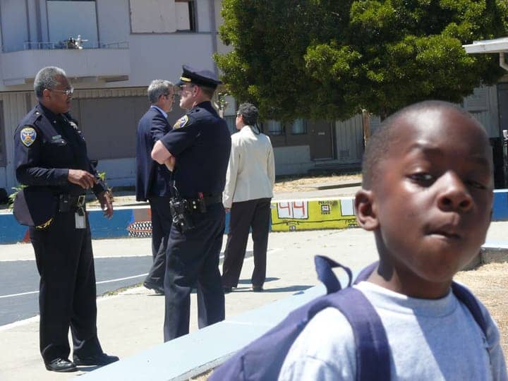 Westpoint-boy-with-cops-by-Dominique-Butler-061208-web, Why is the SF DA trying a 14-year-old as an adult?, Local News & Views 